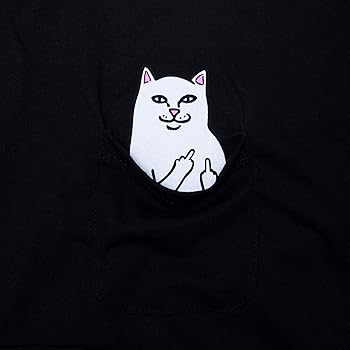 RIPNDIP Lord Nermal Pocket L/S (Black) | Amazon.com